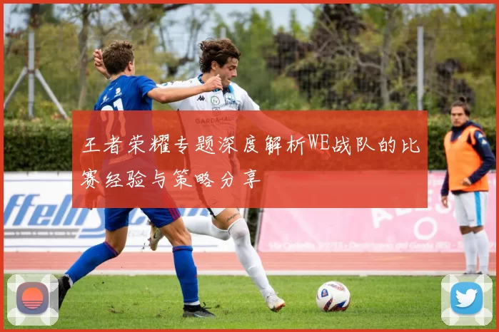 王者荣耀专题深度解析WE战队的比赛经验与策略分享